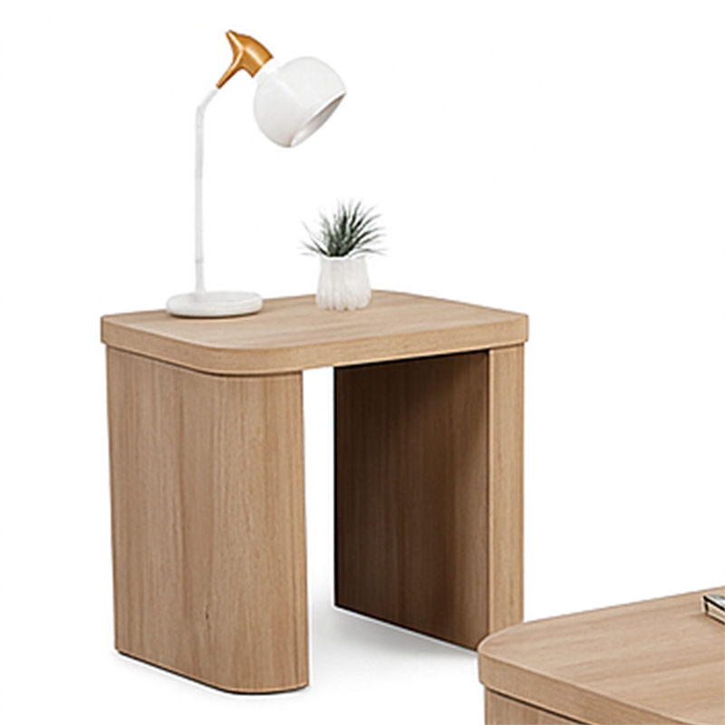 Asoi 3pc Coffee and End Table Set-Natural Brown Scandinavian Veneer