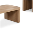 Asoi 3pc Coffee and End Table Set-Natural Brown Scandinavian Veneer