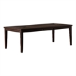 Witzy Dining Table-Espresso Brown Solid Poplar Wood-90 Inch Rectangular Top