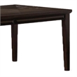 Witzy Dining Table-Espresso Brown Solid Poplar Wood-90 Inch Rectangular Top