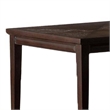 Witzy Dining Table-Espresso Brown Solid Poplar Wood-90 Inch Rectangular Top