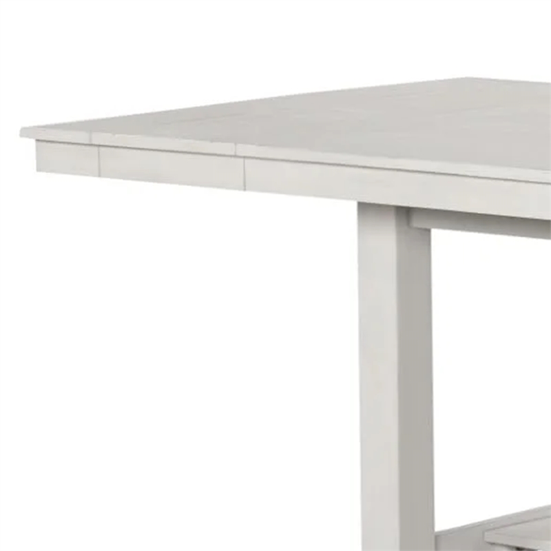 Rone Extendable Dining Table-White Oak Wood-60-84 Inch Plank Top