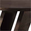 Hols Dining Table-54 Inch Espresso Brown Wood Top-Angled Pedestal Legs