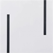 Alz Dining Table-66 Inch White High Gloss Top-Modern Sleek Black Frame
