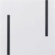 Alz Dining Table-66 Inch White High Gloss Top-Modern Sleek Black Frame