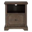 Luon File Cabinet-1 Drawer-Dark Oak Brown Veneer-24 Inch