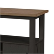 Riby Sideboard Buffet Server Cabinet-Wine Racks-2 Doors-Black 52 Inch