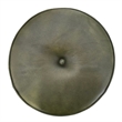 Gevy Counter Height Stool-Round Black Leather Seat with Iron Base