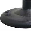Gevy Counter Height Stool-Round Green Leather Seat with Black Iron Base