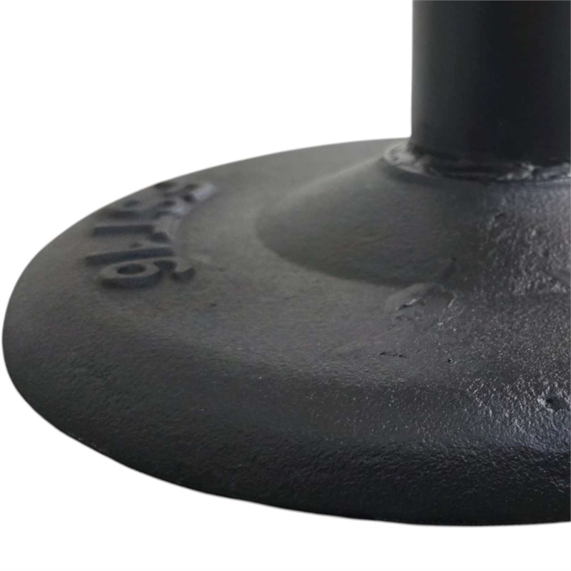 Gevy Counter Height Stool-Round Green Leather Seat with Black Iron Base
