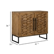 Osin Accent Buffet Cabinet-Woven Door Front-41 Inch Natural Brown
