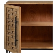 Osin Accent Buffet Cabinet-Woven Door Front-41 Inch Natural Brown