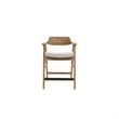 Zsy Counter Stool Chair-Open Back Natural Brown Birch Wood-Anew Gray