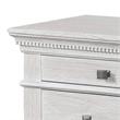 Leyne Nightstand-3 Drawers-Farmhouse Weathered Gray Solid Wood-26 Inch