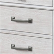 Leyne Nightstand-3 Drawers-Farmhouse Weathered Gray Solid Wood-26 Inch