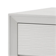 Tory Nightstand-2 Drawers-White Solid Wood-Bronze Round Knobs