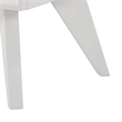 Tory Nightstand-2 Drawers-White Solid Wood-Bronze Round Knobs