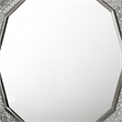 Cyl Vanity Dresser Mirror-Geometric Metallic Gray Backlit LED Frame