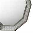 Cyl Vanity Dresser Mirror-Geometric Metallic Gray Backlit LED Frame