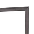 Dresser Mirror-Charcoal Gray Poplar Wood Frame-Square 40 Inch