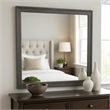 Dresser Mirror-Charcoal Gray Poplar Wood Frame-Square 40 Inch