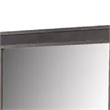 Dresser Mirror-Rustic Brown and Charcoal Gray Wood Frame-36 Inch