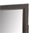 Dresser Mirror-Rustic Brown and Charcoal Gray Wood Frame-36 Inch