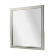 Dresser Mirror-Subtle Antique White Rubberwood-Square 40 Inch