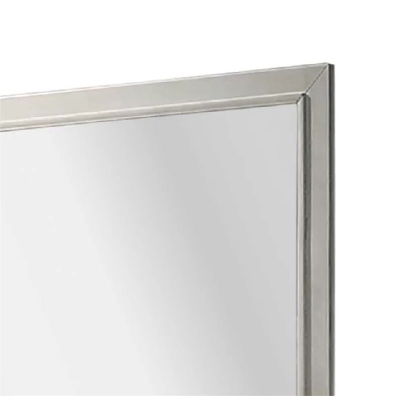 Dresser Mirror-Subtle Antique White Rubberwood-Square 40 Inch