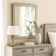 Dresser Mirror-Subtle Antique White Rubberwood-Square 40 Inch