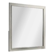Dresser Mirror-Subtle Antique White Rubberwood-Square 40 Inch