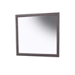 Dresser Mirror-Foil Gray Solid Wood-35x39 Broad Frame Design