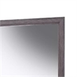 Dresser Mirror-Foil Gray Solid Wood-35x39 Broad Frame Design