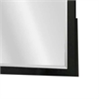 Portrait Dresser Mirror-Black-Rubberwood-36x40 Wide Frame Profile