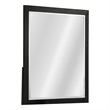 Portrait Dresser Mirror-Black-Rubberwood-36x40 Wide Frame Profile