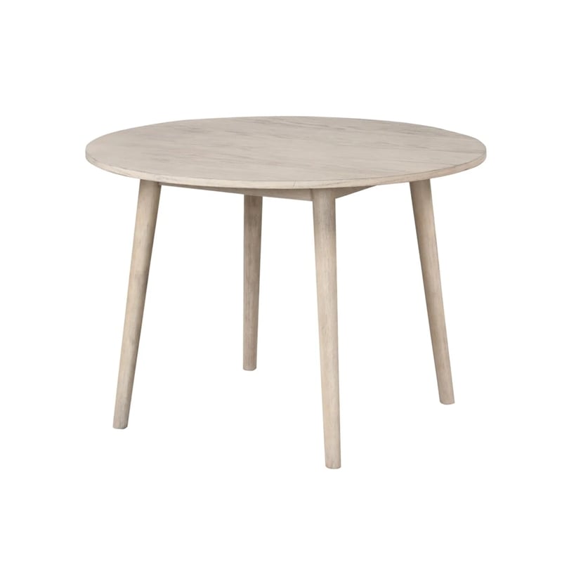 Yely 5pc Dining Table and 4 Windsor Chairs Set-Natural Oak Brown