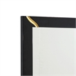 Cid Exie Mirror-Black Frame-41 Inch High Gloss Finish-Gold Accents