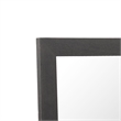 Cid Exie Mirror-39 Inch Matte Brown Veneer Frame-Silver Accents