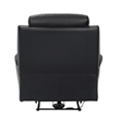 Hanna Power Reclining Chair-USB Port-Black Top Grain Leather