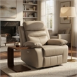 Hanna Power Reclining Chair-Latte Brown Top Grain Leather-USB