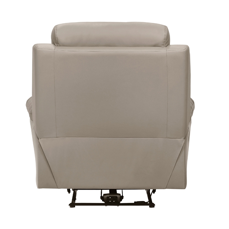Hanna Power Reclining Chair-Latte Brown Top Grain Leather-USB