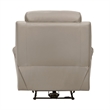 Hanna Power Reclining Chair-Latte Brown Top Grain Leather-USB