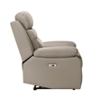 Hanna Power Reclining Chair-Latte Brown Top Grain Leather-USB