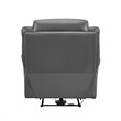 Conia Power Reclining Chair-Dark Gray Top Grain Leather-USB Port