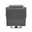Conia Power Reclining Chair-Dark Gray Top Grain Leather-USB Port
