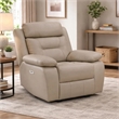 Conia Power Reclining Chair-Soft Latte Beige Leather-USB Charger