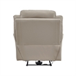 Conia Power Reclining Chair-Soft Latte Beige Leather-USB Charger