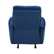 Erten Power Rocker Reclining Chair-Navy Blue Velvet-Solid Wood
