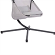 Cery Outdoor Egg Swing Chair-Foldable Stand-Light Gray Cushion