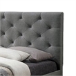 Sya Full Size Bed w Button Tufted Upholstery-Underbed Storage-Gray